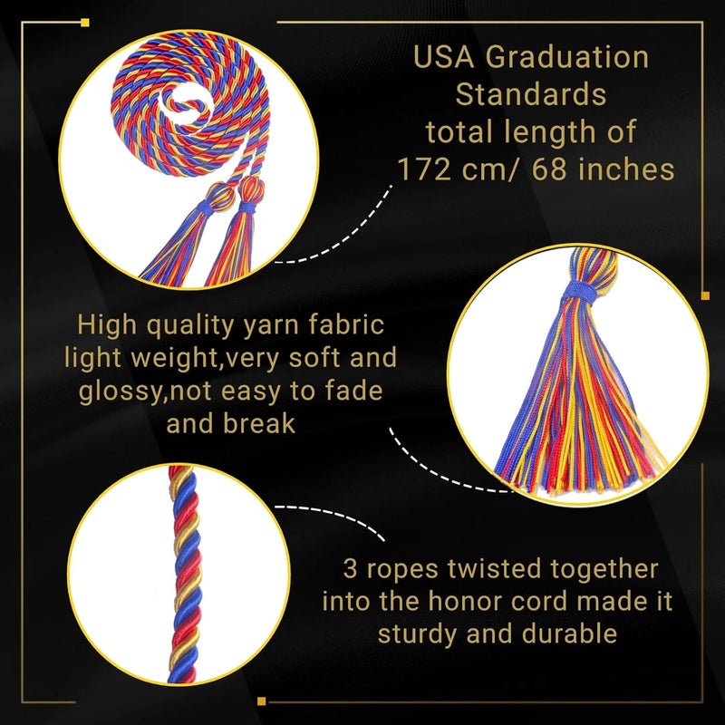 GRADFTY Graduation Honor Cords for Graduation 2026,National Honors Society Cords bulk - Image 2